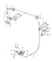Diagram rear covering control shaft single parts for your 1991 Porsche 911