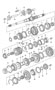 Diagram gears and shafts for manual transmission for your 2006 Porsche Boxster