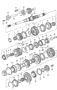 Diagram gears and shafts for manual transmission for your 2006 Porsche Boxster