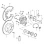 Diagram disc brake rear axle for your Porsche