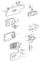 Diagram sun visor door mirror interior mirror for your 1985 Porsche 911