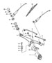 Diagram windscreen wiper system for your Porsche