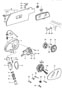 Diagram interior mirror door mirror sun visor for your 1998 Porsche 911
