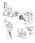 Diagram door mirror for your 2004 Porsche 911 Turbo Convertible