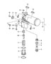 Diagram bracket for oil filter and thermostat for your 1965 Porsche 911