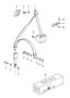 Diagram seat belt front for your 2022 Porsche