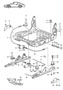Diagram seat frame sports seat elect. vertical adjustment for your 2012 Porsche Cayman S Hatchback 3.4L 6 cylinder M/T