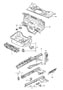 Diagram body front section single parts for your Porsche