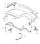 Diagram hardtop accessories gaskets for your 2007 Porsche Boxster