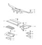 Diagram particle filter cowl panel covering for your 2010 Porsche 911