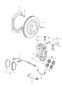 Diagram disc brake rear axle brake disc only in pairs replace technical manual attention for your 1983 Porsche 924