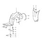 Diagram linings for wheel housing for your 2011 Porsche 911 GT2 RS Coupe