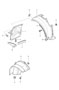 Diagram linings for wheel housing for your Porsche