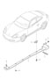 Diagram trim cover door sill single parts for your 2000 Porsche 911 Carrera Convertible