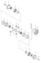Diagram limited-slip differential complete and repair kits for your 1993 Porsche 911 Carrera 2 Targa 3.6L 6 cylinder RWD