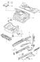 Diagram body front section single parts for your Porsche