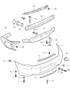 Diagram bumper rear for your 2001 Porsche Boxster