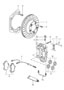 Diagram disc brake rear axle see technical information group 4 brake disc only in pairs replace technical manual attention for your 1983 Porsche 924