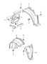 Diagram linings for wheel housing for your 2003 Porsche 911 Carrera Coupe
