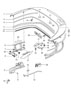 Diagram convertible top compartm. lid gaskets for your 1991 Porsche 911