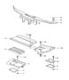Diagram particle filter cowl panel covering for your Porsche