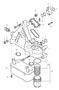 Diagram oil filter bracket heat exchanger for your Porsche
