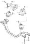 Diagram engine suspension lower for your Porsche