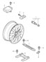 Diagram tyre pressure monitoring for your 2024 Porsche Cayenne