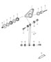 Diagram rear axle rocker arm push rod for your 1982 Porsche 944