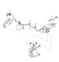 Diagram brake lines body front section for your Porsche