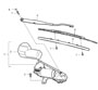 Diagram windscreen wiper system for your 1998 Porsche Boxster