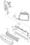 Diagram radiator centre for your 2014 Porsche Panamera