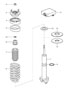 Diagram shock absorber coil spring for your 1997 Porsche 911 Turbo Coupe