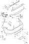 Diagram bumper rear for your Porsche