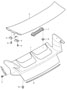 Diagram lid rear aerokit for your 2006 Porsche