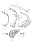 Diagram convertible top frame single parts for your 1991 Porsche 911 Carrera 2 Targa 3.6L M/T RWD