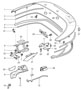 Diagram convertible top compartm. lid gaskets for your 2022 Porsche 911 Carrera S Coupe