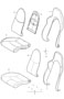 Diagram foam part cover sports seat for your Porsche