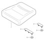 Diagram back seat cushion for your 1984 Porsche