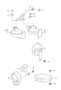Diagram fanfare horn for your 2009 Porsche 911
