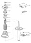 Diagram suspension shock absorber strut for your Porsche