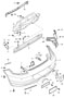 Diagram bumper rear for your 1979 Porsche 911