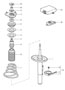Diagram suspension shock absorber strut for your Porsche