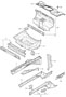 Diagram body front section single parts for your 2008 Porsche 911 Carrera Convertible 3.6L 6 cylinder RWD
