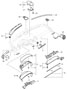 Diagram dashboard trim upper part with accessories for your Porsche