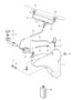 Diagram windscreen washer system for your Porsche