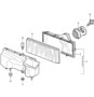 Diagram air cleaner for your Porsche