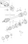 Diagram drive shaft wheel hub for your Porsche 718 Cayman