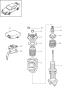 Diagram shock absorber coil spring for your 1997 Porsche 911 Turbo Coupe