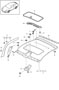 Diagram rooflining a-pillar for your Porsche